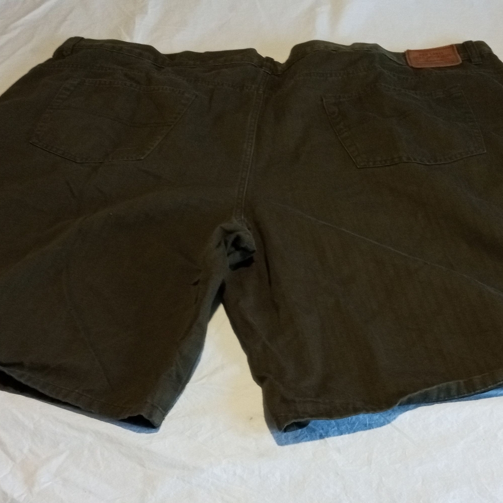 Tommy Hilfiger Men's Green Flat Front Shorts - Picture 3 of 6